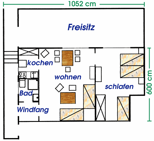 Plan der Wohnung A
