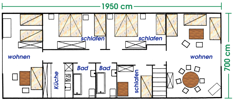 Plan der Wohnung C